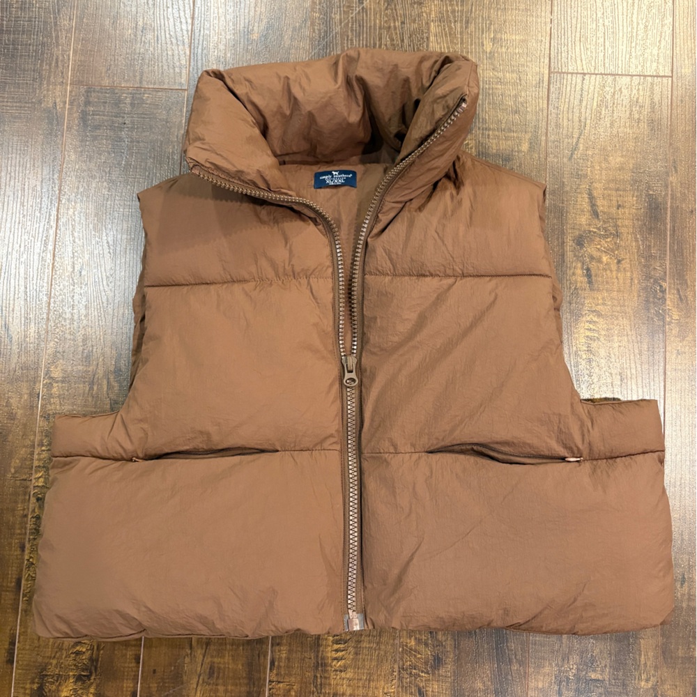 Simply Southern Brown Puffer Vest‎ Size XL/XXL